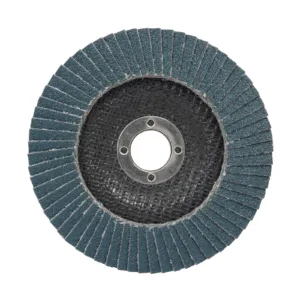 Blue abrasive flap disc for grinding or sanding