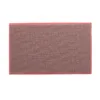 Rectangular rubber pet grooming brush pad