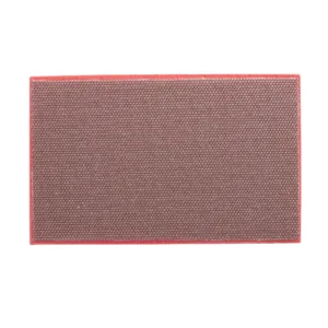 Rectangular rubber pet grooming brush pad