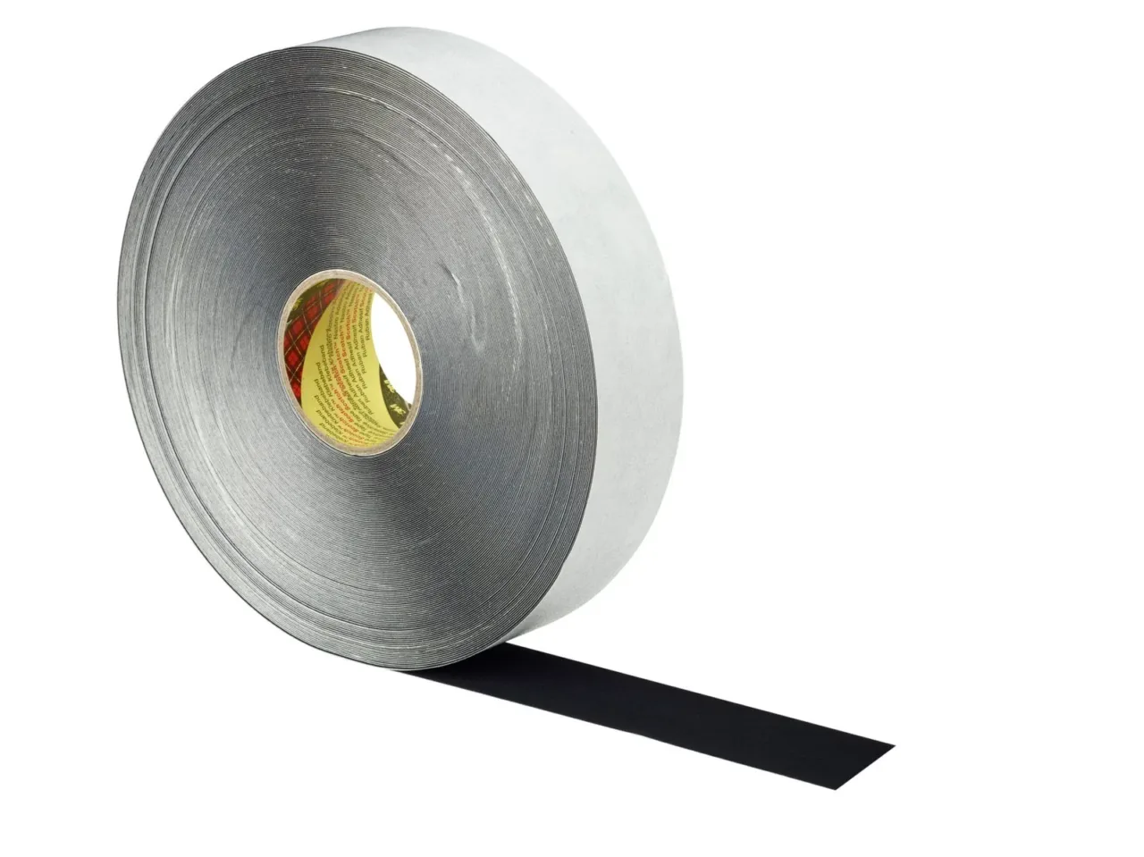 Large roll of gray adhesive tape
