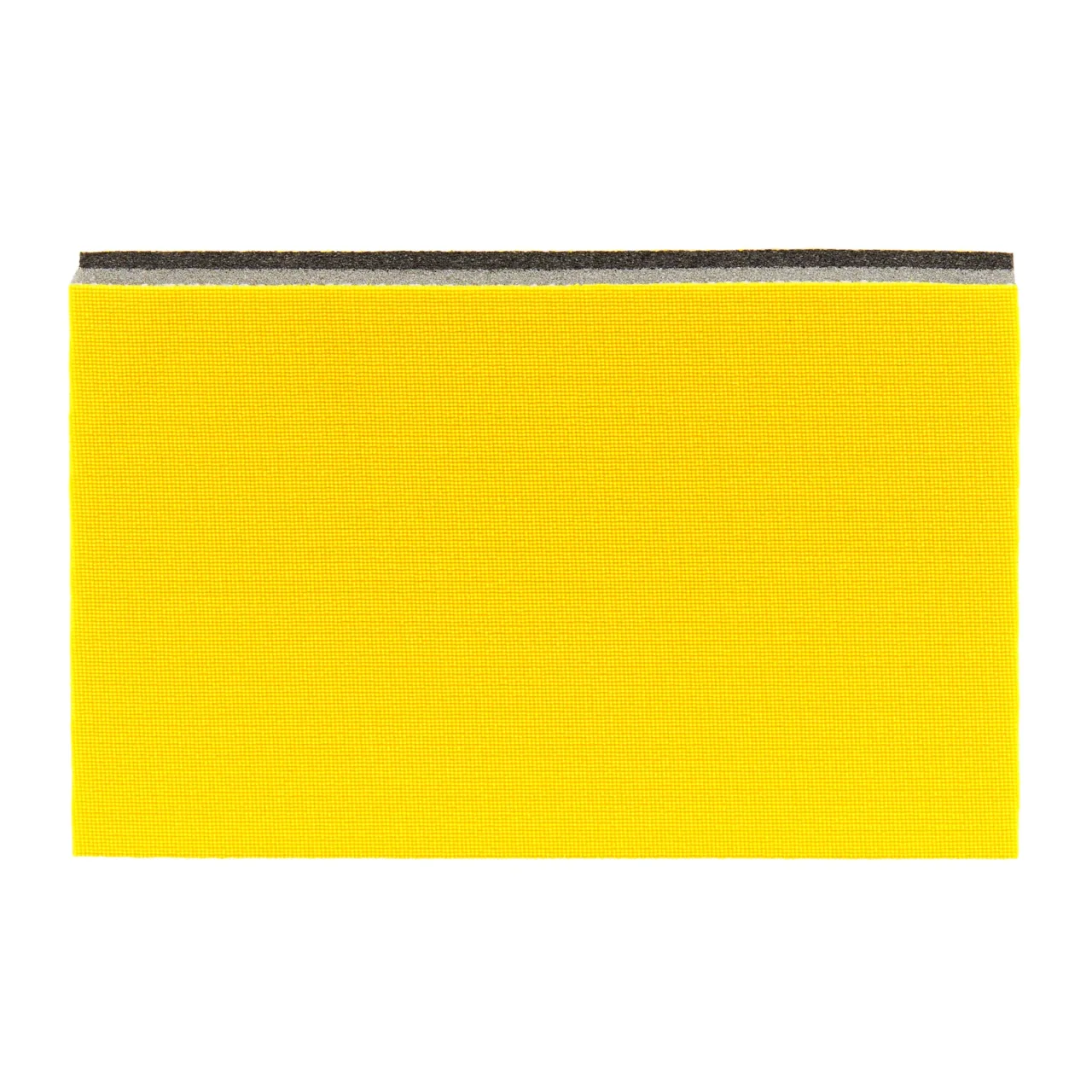 Yellow cleaning sponge isolated on white background.