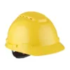 Yellow safety hard hat for construction workers