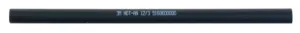 Black cable with printed white text