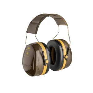 Protective noise-canceling earmuffs with padded headband