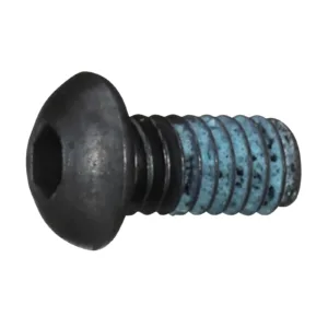 Hex socket screw with thread lock coating