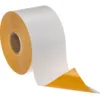 Thermal paper roll with adhesive backing