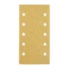 Rectangular sandpaper sheet with holes