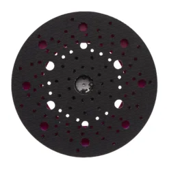 Black sanding disc with multiple holes