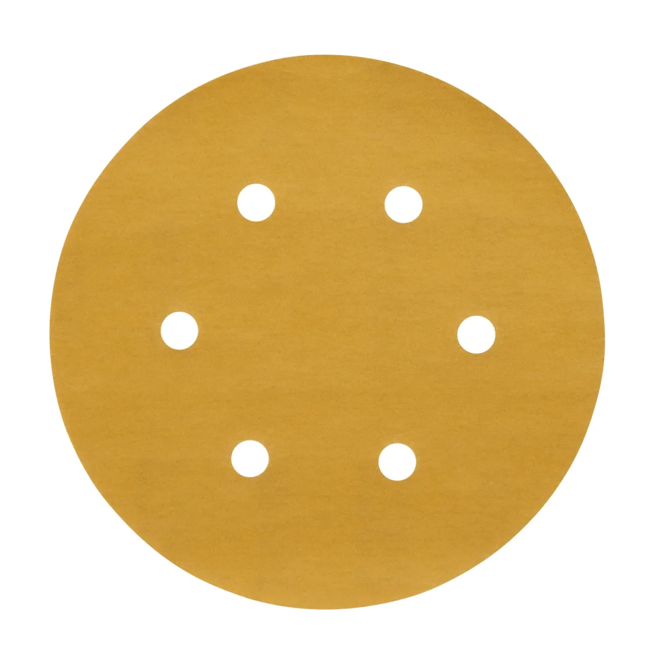 Round sandpaper disc with six holes
