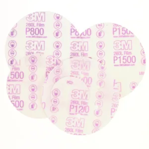 3M sandpaper discs, various grit levels