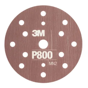 3M P800 grit sanding disk with holes.
