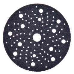 Round sanding disc with many holes