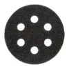Round black abrasive sanding disc with holes