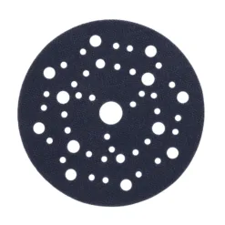 Round sandpaper disc with multiple holes