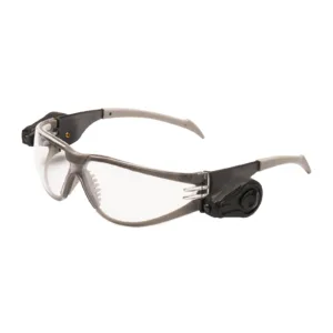 Protective safety glasses with clear lenses