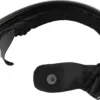 Black padded headband with elastic strap