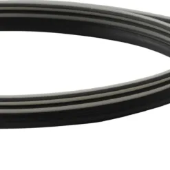 Flexible rubber sealing strip, black and gray