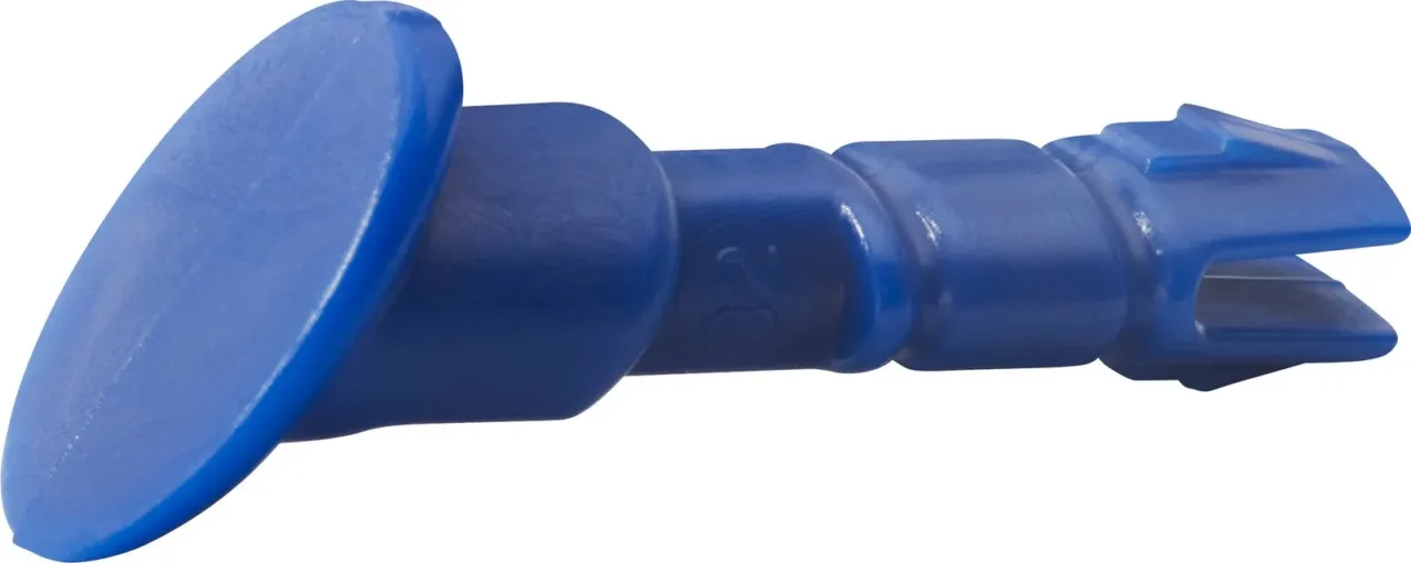 Blue industrial plastic guard plug stopper