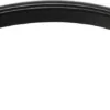 Curved rubber weatherstrip for door seals
