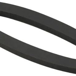 Oval-shaped black foam gasket