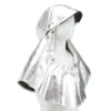 Silver fire-resistant protective hood