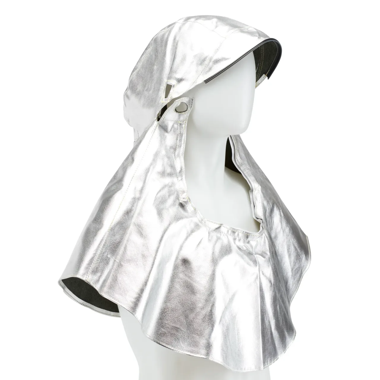 Silver fire-resistant protective hood