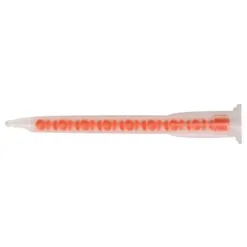Orange mixed epoxy nozzle for adhesive dispensing