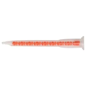 Orange mixed epoxy nozzle for adhesive dispensing