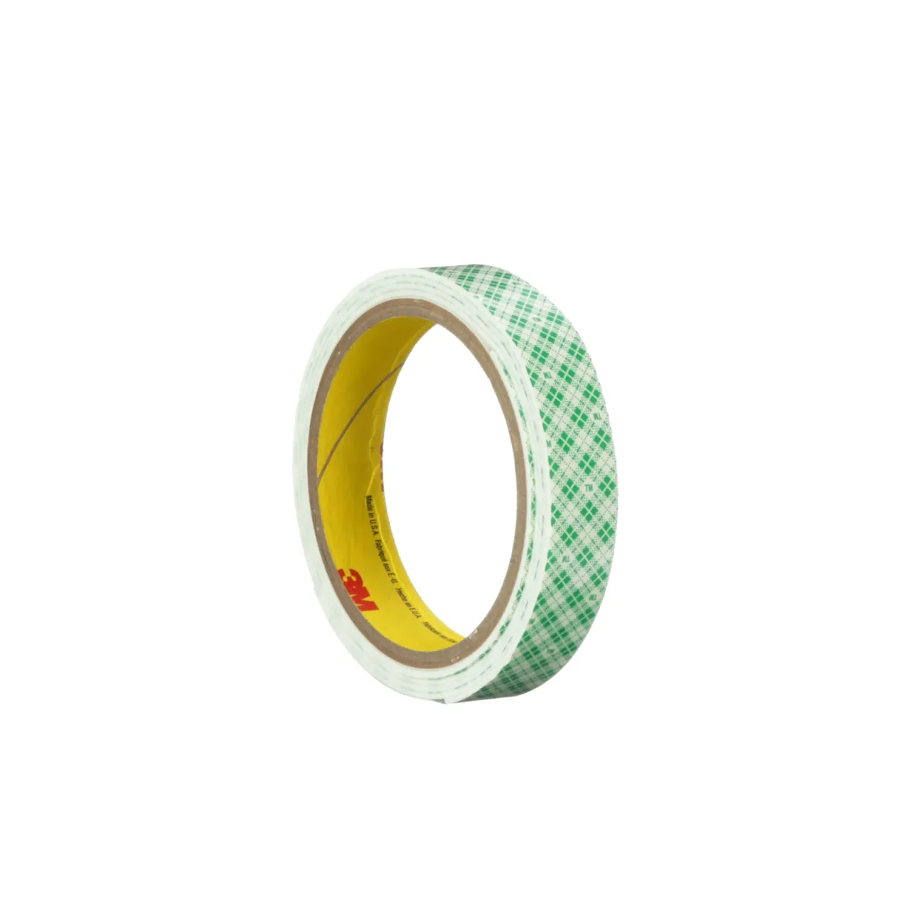 Roll of green plaid adhesive tape