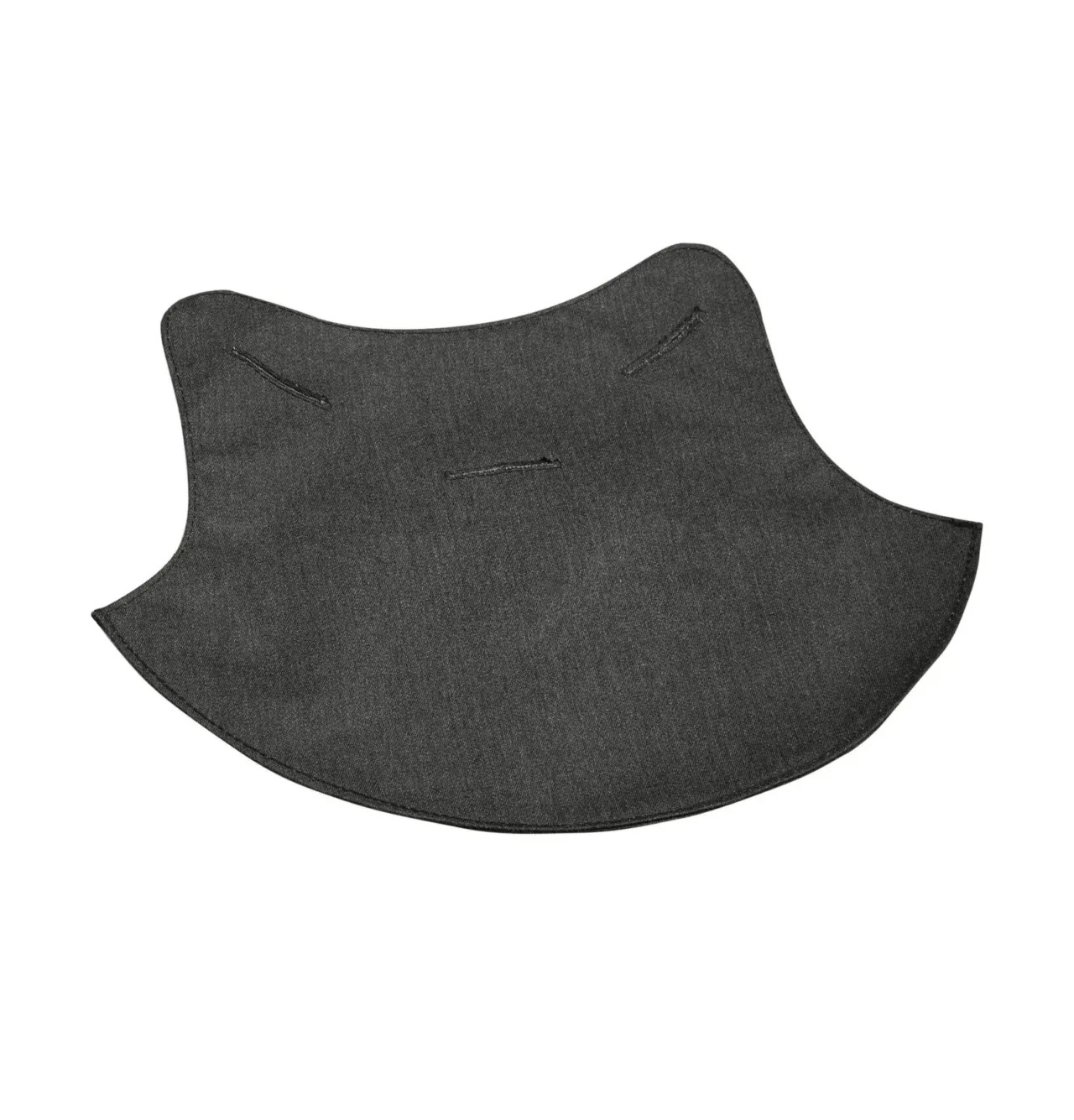 Gray shoulder patch for clothing.