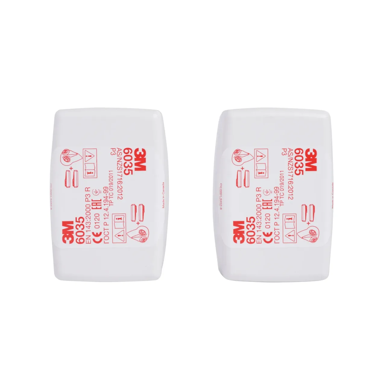 3M 6035 particulate filters for face masks