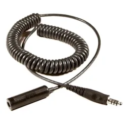 Coiled audio cable 3.5mm jack adapter