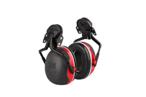 3M Peltor red and black earmuffs