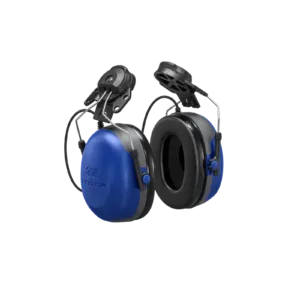 Blue ear protection muffs for noise reduction