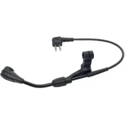 Black headset microphone with two-pin connector