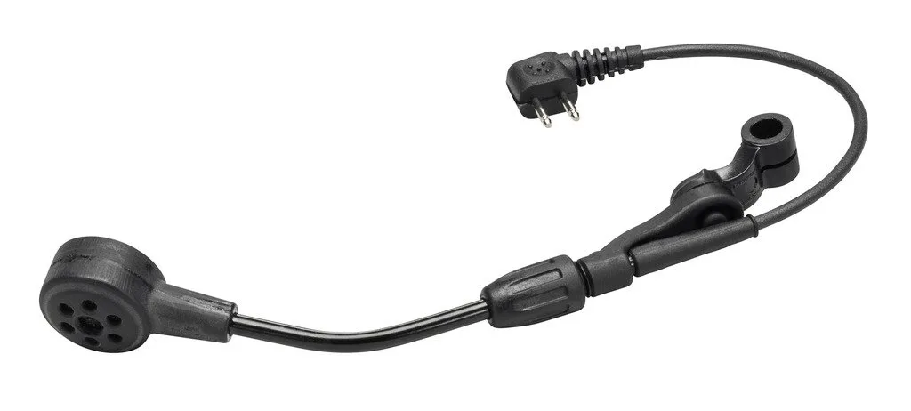 Two-pin plug cable with integrated dial.