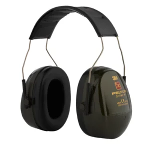 Black over-ear hearing protection headphones