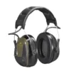 Black earmuffs for noise reduction safety