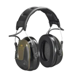 Black earmuffs for noise reduction safety