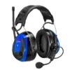 Bluetooth safety earmuffs with microphone.