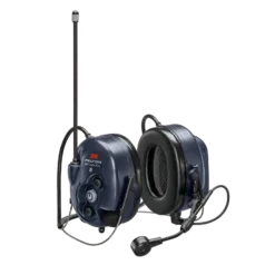 Noise-canceling headphones with microphone and antenna