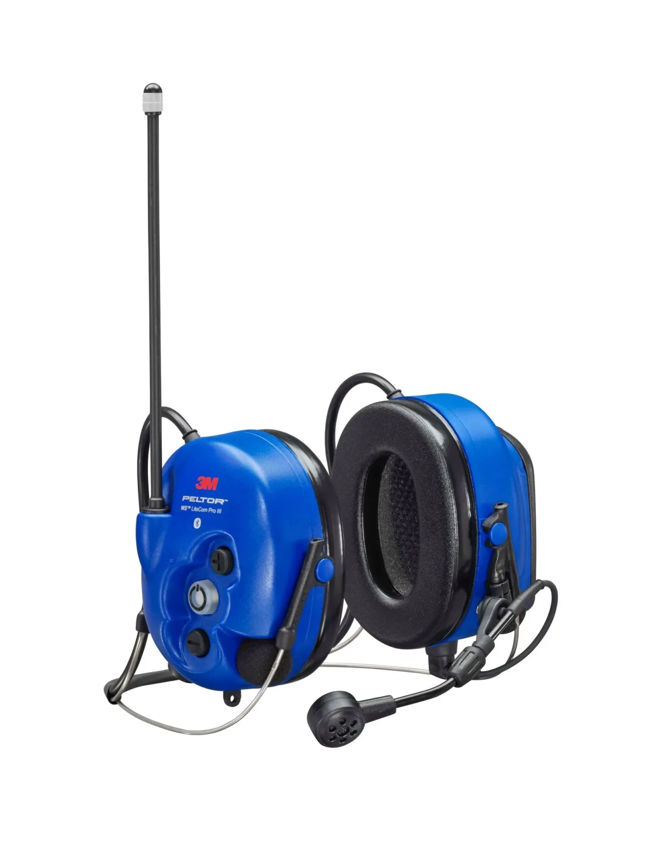 3M Peltor blue communication headset with microphone