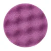 Purple textured circular car polishing pad