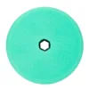 Green polishing pad with hexagonal cutout
