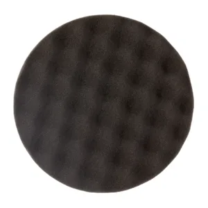 Round black acoustic foam panel