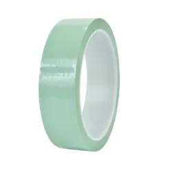 Mint green adhesive tape roll