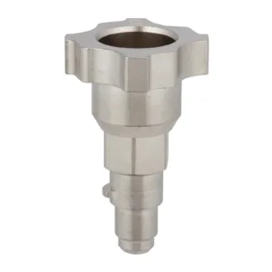 Stainless steel keg lock coupler adapter