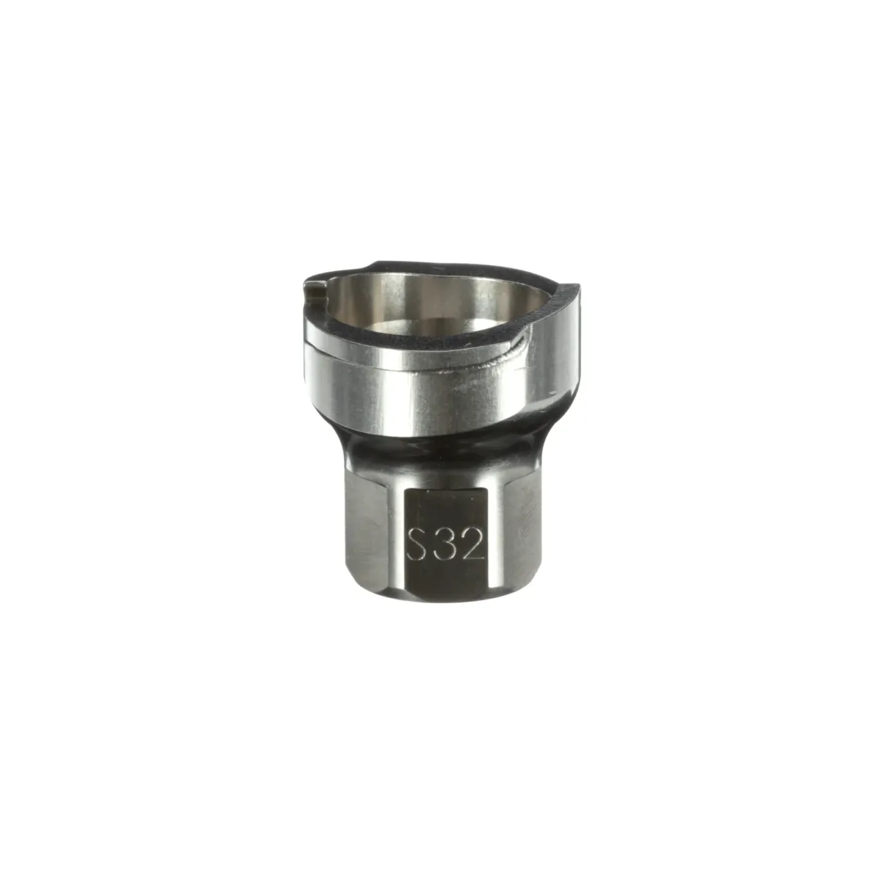 Chrome socket wrench head, S32 marking