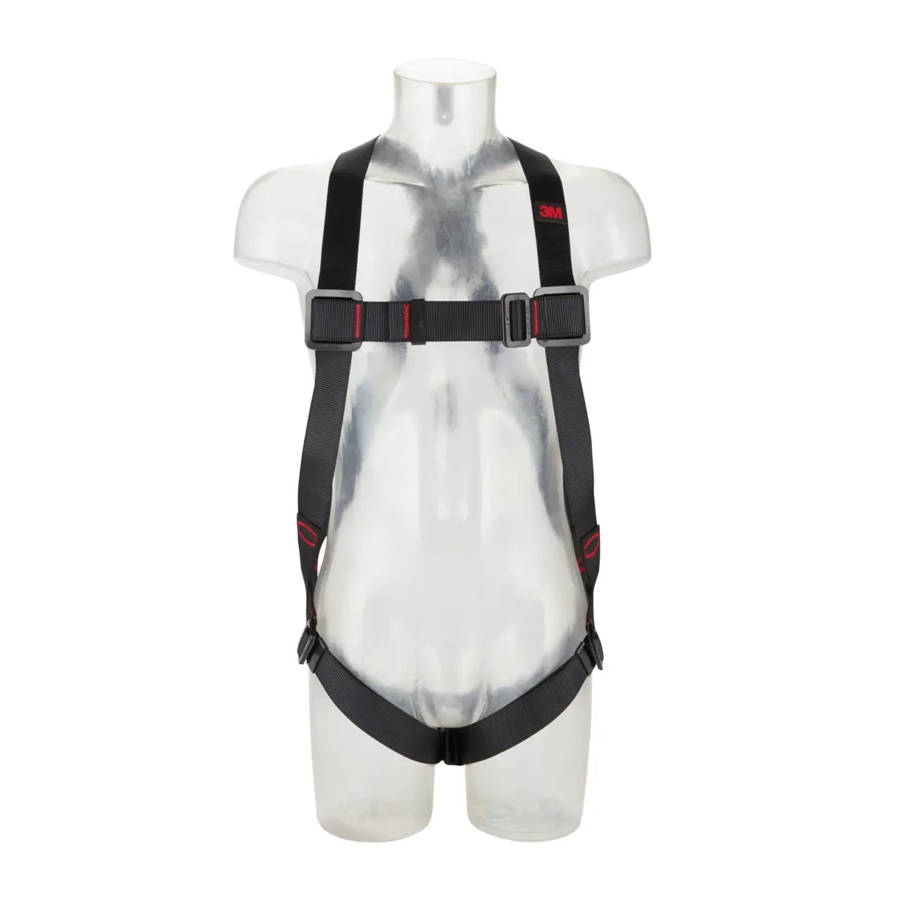 Safety harness on a mannequin torso