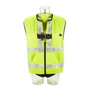 High visibility safety vest on mannequin